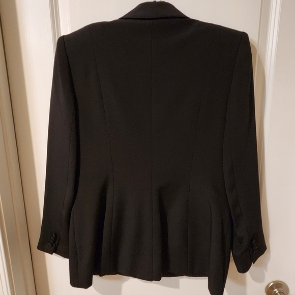 TC Laughlin silk black blazer jacket size 8, made in USA - Picture 2 of 11
